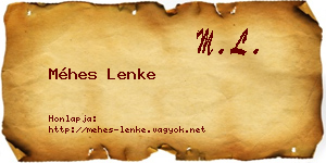 Méhes Lenke névjegykártya